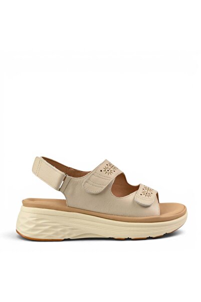ADA SHOES Sandale casual 2571-1-C - 40, Crem, Piele