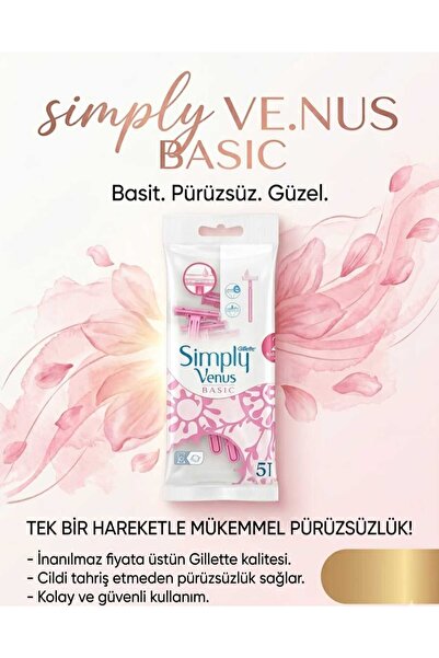 GLONAR VENÜS BSIC TRAŞ BIÇAĞI 5 Lİ