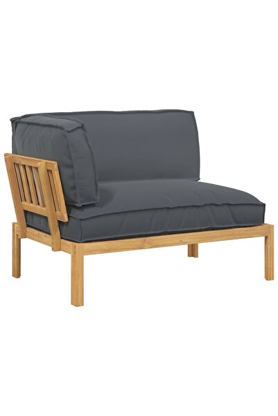 vidaxl Set de canapea Antracit 133 x 92 x 69 cm Lemn Solid de Acacia