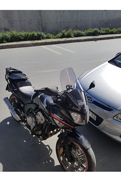 ZEUS MOTOR 2005-2012 Honda CBF 600 Uyumlu Açık Füme Uzun Ön Cam