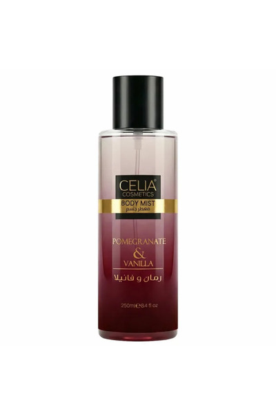 Celia رذاذ معطر للجسم برائحة الرمان والفانيليا 250 مل