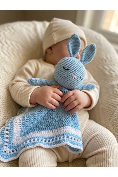 Amigurumi Yumuşak Sevimli Tavşan Uyku Arkadaşı El Örgüsü