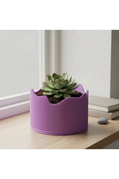 OEM Ghiveci Decorativ Modern Cu Margine Ondulata Suport Plante Interior
