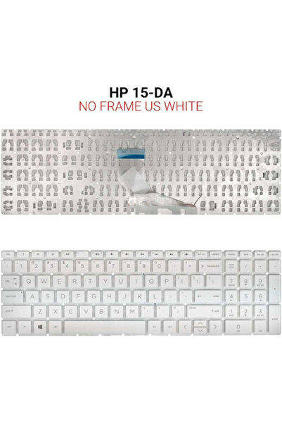 HP Πληκτρολόγιο φορητού υπολογιστή για 15-DA χωρίς πλαίσιο και με αγγλικό (US...