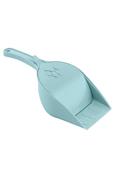 MIAU MIAU Lopățică ergonomică albastră pentru litieră de pisici, cu capac.