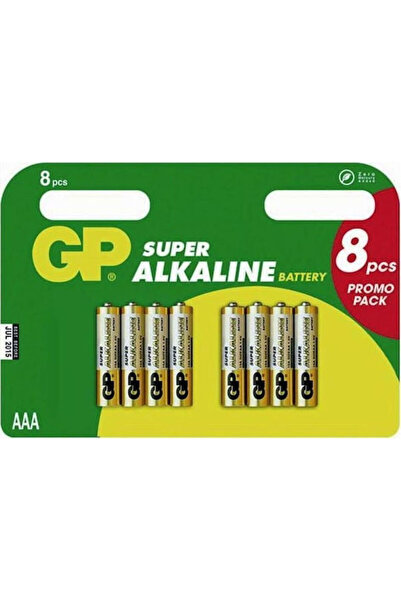 GP Batteries Σούπερ Αλκαλική Μπαταρία AAA 1.5V 8 τεμάχια