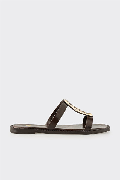 Elle Shoes Kahve Kadın Terlik