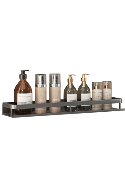 OEM Bathroom stand, black, metal, durable, 50x11.5x4 cm