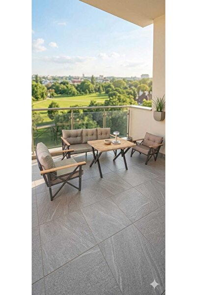 GÜL KONSEPT 3 1 1 Masalı (cappıcıno) balkon ve bahce takımı