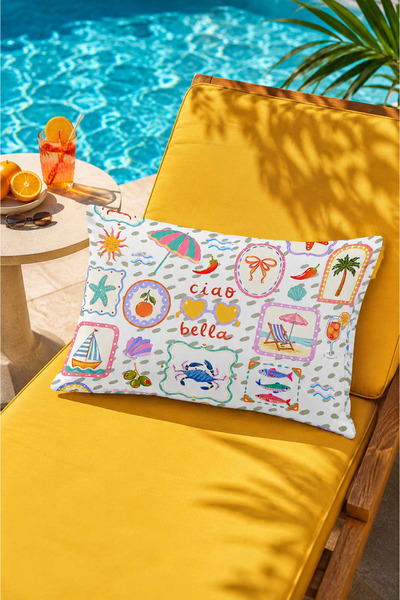 Pilloveland Rectangular Cushion Cover with Double-Sided Print 50X30 cm - Fish