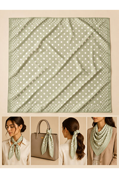 Bandana Patterned Women's Scarf (50X50)