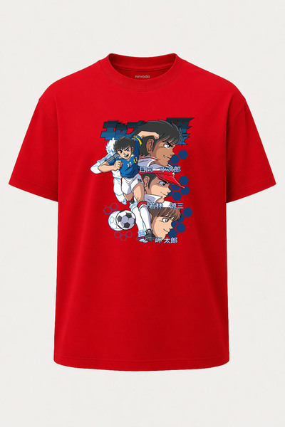 nirvoda Oversize unisex majica Captain Tsubasa
