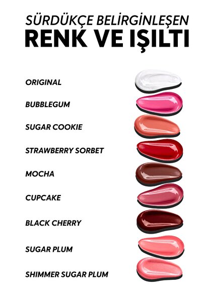 Cream Co. Nemlendirici Parlatıcı 3in1 Lip Balm | Dudak Bakım | Sugar Plum Pembe Erik | Hyaluronik Asit Seramid
