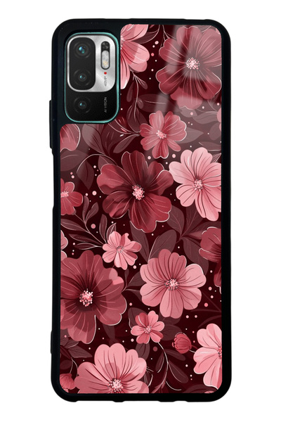 Spoyi Xiaomi Redmi Note 10 5G Velvet Burgundy Tasarımlı Glossy Telefon Kılıfı