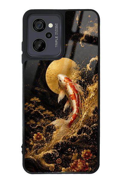 Spoyi Casper M40 Golden Koi Elegance Design Glossy Phone Case