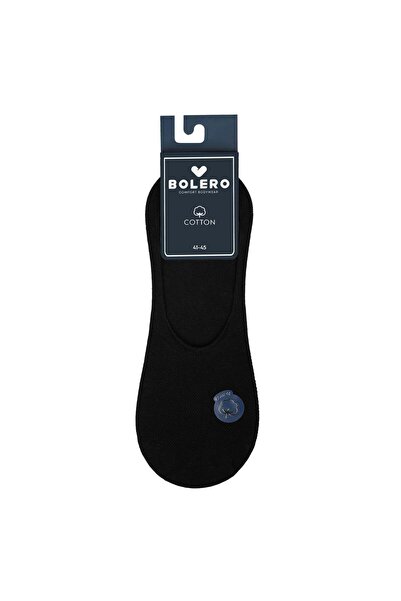 Bolero Erkek Premium Dikişsiz Babet Çorap Siyah