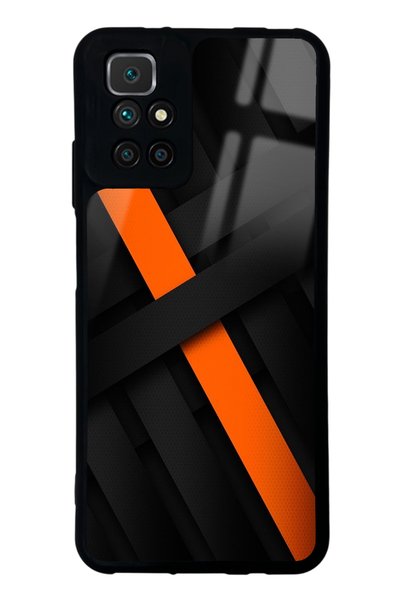 Spoyi حافظة هاتف Xiaomi Redmi 10 بتصميم شبكي من الكربون لامع