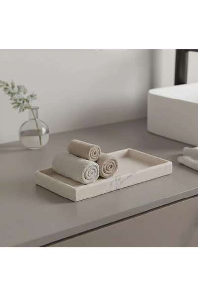 PAN HOME Mist Bath Tray 31x15.4x2.8cm - Beige