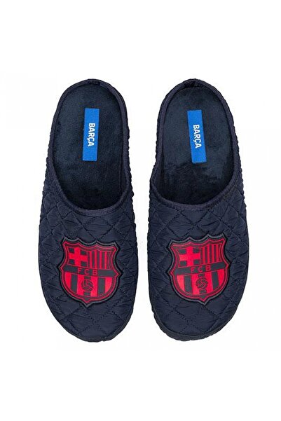 FC BARCELONA Papuci de casa Unisex, Talpa Antialunecare si Antibacteriana, Bl...