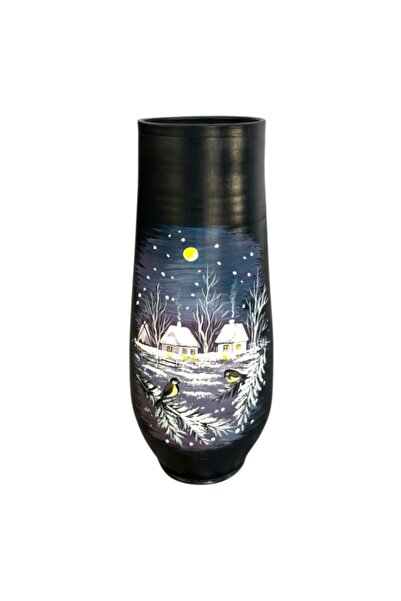 Ceramica Martinescu Vaza ceramica decorativa unicat – pictata manual, design ...