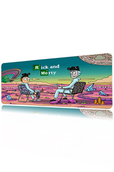 Halura Rick And Morty 40x90 Dijital Baskılı Oyuncu Mousepad XXL Kaymaz Tabanlı