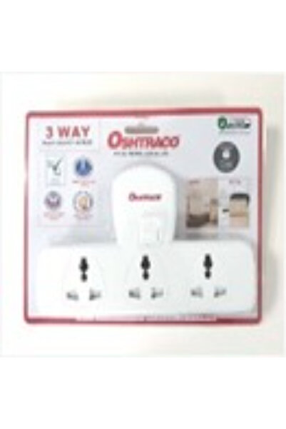 Oshtraco مقبس تي ثلاثي الاتجاهات عالمي بدون مفتاح