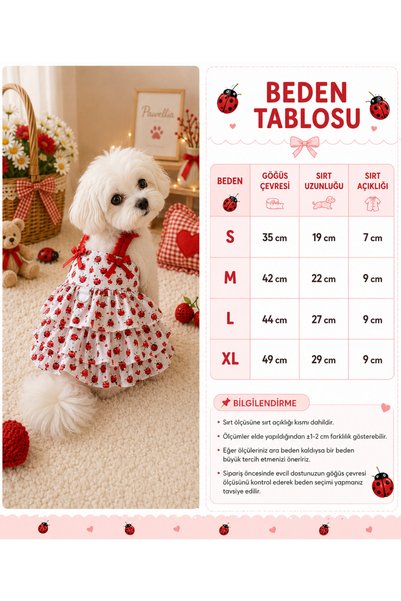 Pawellia.co Small Breed Dog Dress, Dog Outfit, Cat Dress