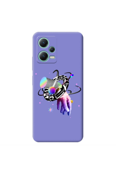 Other Xiaomi Redmi Note 12 Pro 5G Y2k Purple Colored Silicone TPU Θήκη