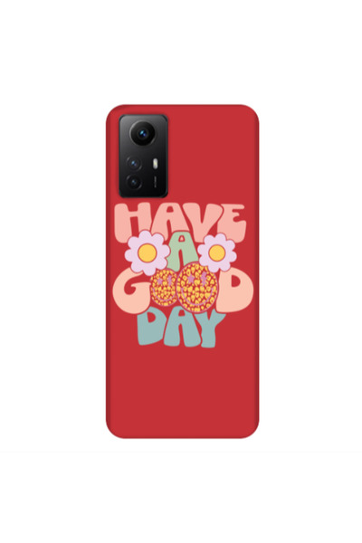Other Xiaomi Redmi Note 12s Have A Good day Red Colored Silicone TPU Θήκη