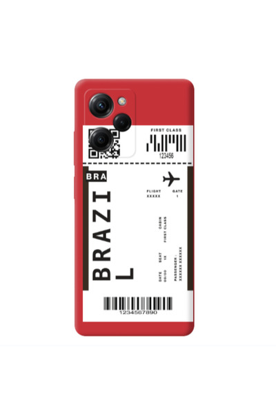 Other Xiaomi Poco X5 Pro Brazil BRA Red Colored Silicone TPU Θήκη