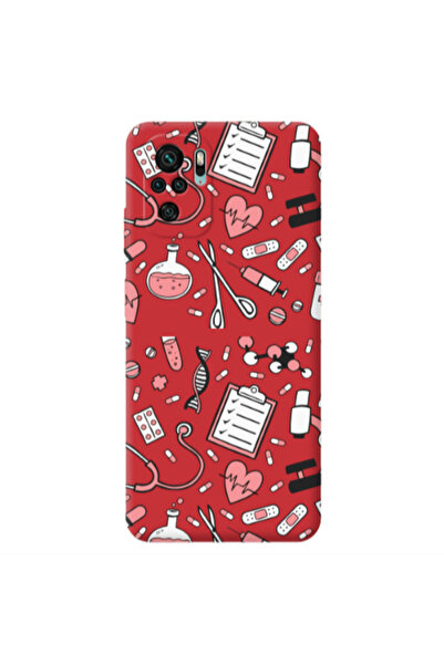 Other Xiaomi Redmi Note 10S Laboratory Red Colored Silicone TPU Θήκη