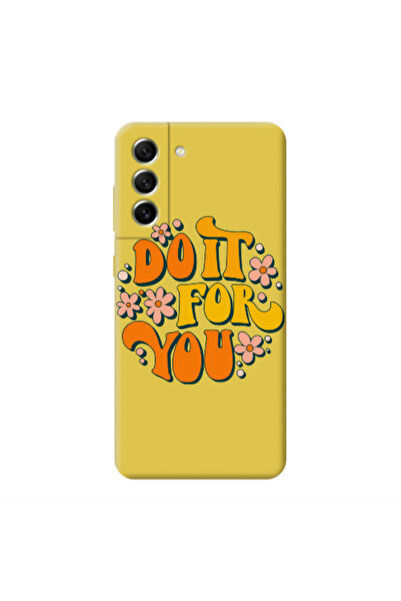Other Samsung S21 PLUS Do it For You Yellow Colored Silicone TPU Θήκη