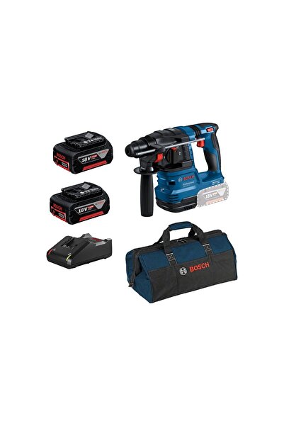 Bosch Professional Gbh 18V-22 2x4 Ah Çift Akülü Kırıcı Delici + Çanta Hediyeli