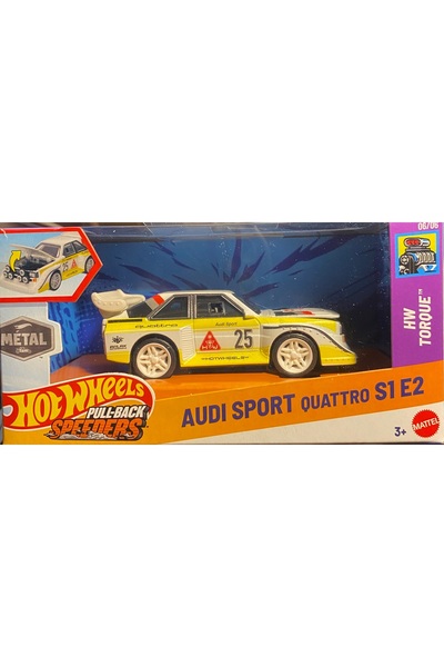 HOT WHEELS audi sport quattro s1 e2 pull-back ( geri çekmeli )