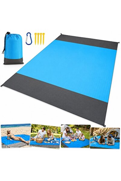 EBA Pătură de plajă impermeabilă 210x200 cm, mare pentru picnic și camping, r...