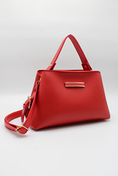 LASSO Women's Red Crossbody Hand and Shoulder Bag with Internal Pocket, Front...