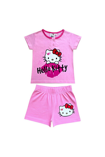 Hello Kitty Pijamale copii, mânecă scurtă, 100% bumbac, multicolor, Hero,