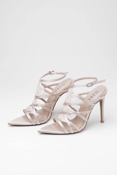 MARY Evening Dress Sandals Heeled Evening Dress Shoes Lace-Up Shoes Thin Heel Shoes