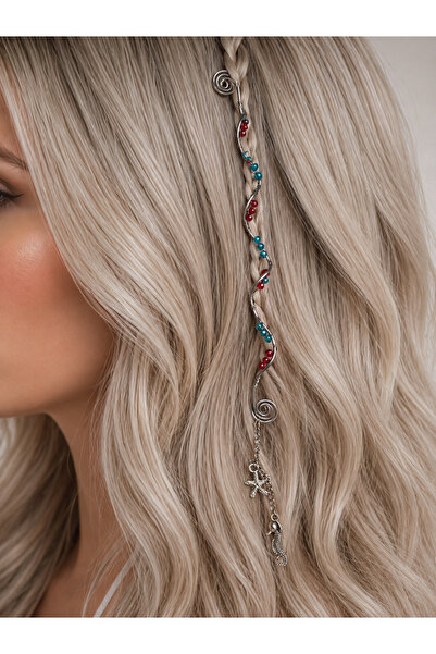 Bukiro Bohemian Hair Charm Hair Charm – Starfish Detailed Braided Hair Access...