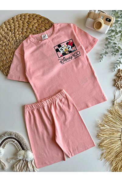 babymoon kids Komplet kratkih hlača za devojčice, majica i pantalone sa print...
