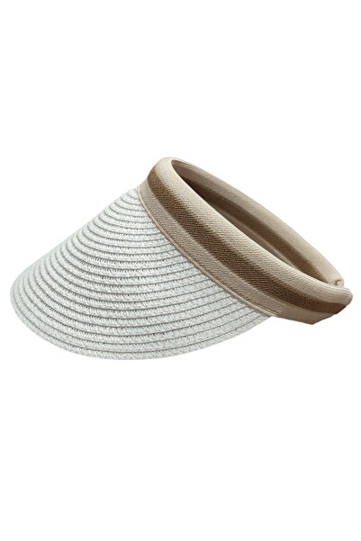 AXE SPORTSWEAR Women's Straw Visor Hat Sun Protection Visor Beach Tennis Hat