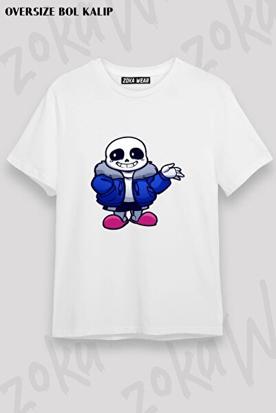 ZOKAWEAR Μπλουζάκι Unisex Loose Fit Undertale Sans v13 με στάμπα