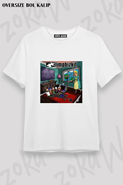 ZOKAWEAR Μπλουζάκι Unisex Loose Fit με στάμπα Limp Bizkit v13