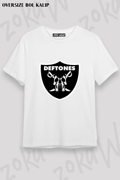 ZOKAWEAR Μπλουζάκι Unisex Loose Fit Deftones v3 με στάμπα