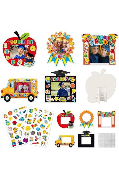 Arabest 20-Pack Kindergarten Graduation Photo Frames,DIY Craft Kits for Kids,...