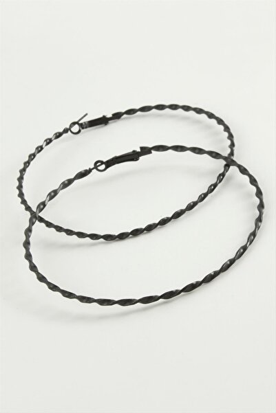 ZERO LAND Svl-Shop Twisted Metal Hoop Earrings 8-9-10 (65649) Cm-10 cm