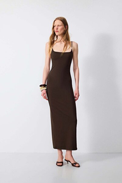 VATKALI Maxi Dress with Square Collar Accessories
