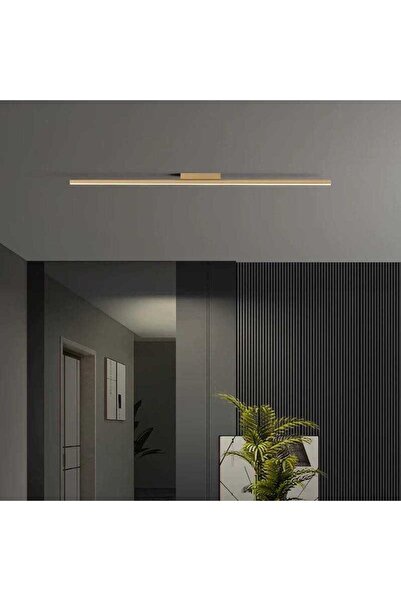 LightPlanet Lustră LED tip bară, neagră, 100 cm, cu 3 funcții, 40W, 100 x 6 cm