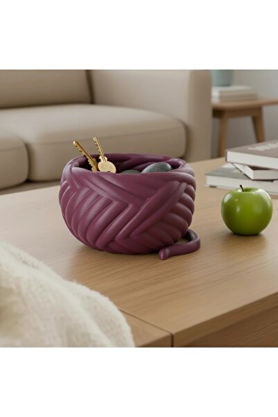 OEM Bol Decorativ Design Ghem de Ață pentru Obiecte Mici - Purple red compozi...