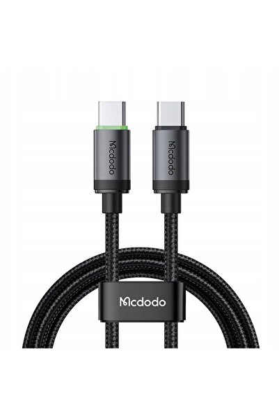 Mcdodo Cablu Type-C la Type-C PD60W Fast Charging, Aliaj de aluminiu, 1m, Negru